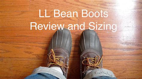 Ll Bean Bean Boots Review And Sizing Youtube