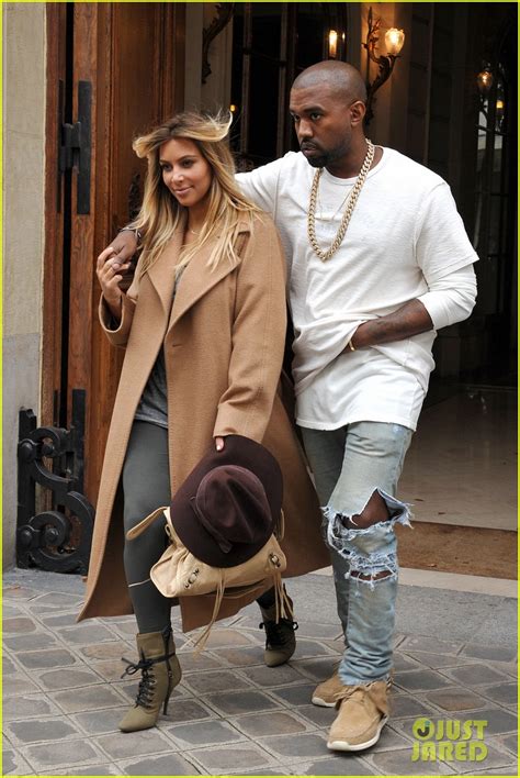 Kim Kardashian And Kanye West Step Out Together In Paris Photo 2961523