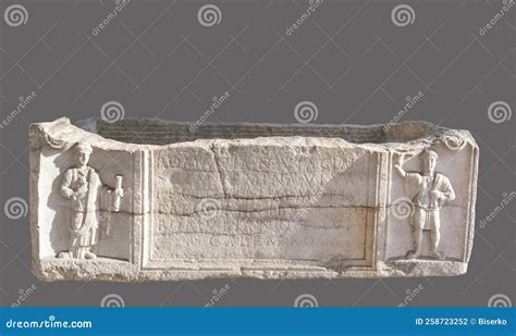 Ancient Roman stone coffin editorial photography. Image of finding ...