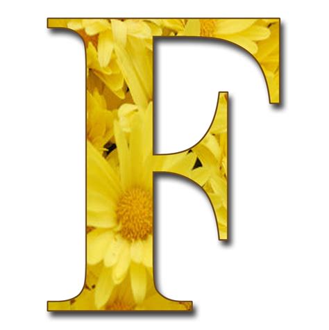 GRANNY ENCHANTED S BLOG Free Yellow Floral Alphabet