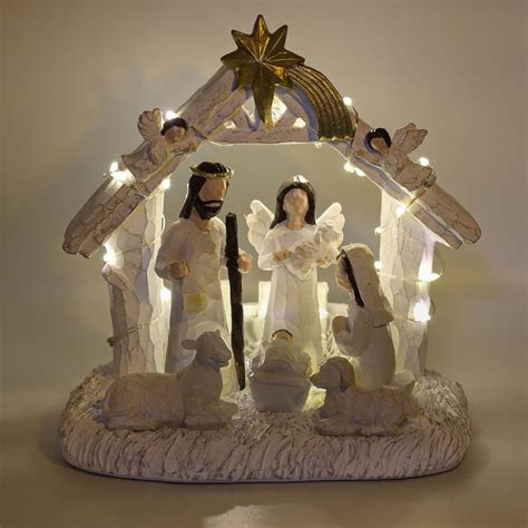 Buy Wanchiy Nativity Sets For Christmas Indoor Nativity Set With Led