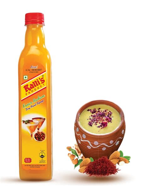 Ralli S Kesar Badam Syrup Sharbat Ml Premium Instant Refreshing