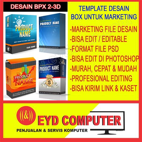 Jual Desain Cover Box D Untuk Marketing Koleksi Template Design