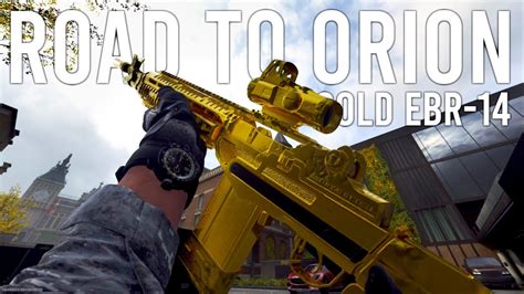 GOLD Marksman Rifle Gold EBR 14 Road To Orion In Modern Warfare