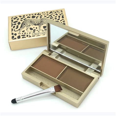 Brand Eyebrow Enhancer Professional Eye Brow Makeup 2 Color Waterproof Eyebrow Powder Eye Shadow