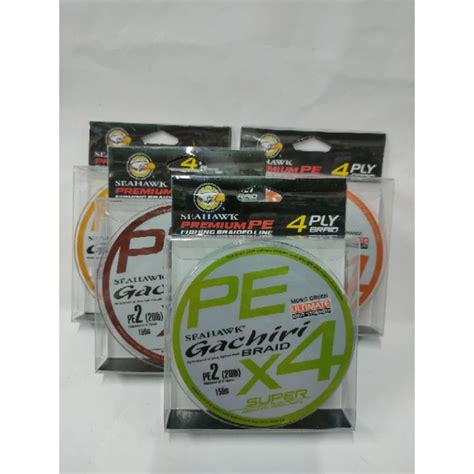 Seahawk Gachiri X4 150m Braided Fishing Line Shopee Malaysia