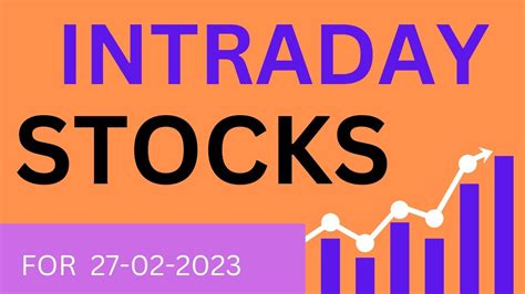 Intraday Stocks For Tomorrow Best Stocks Top 3 Stocks 27 02 2023