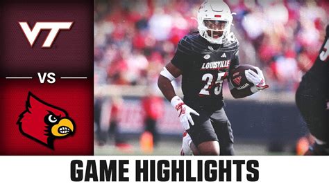 Virginia Tech Vs Louisville Game Highlights 2023 ACC Football Win