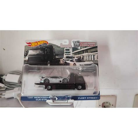 Hot Wheels Team Transport 1997 Mercedes Benz CLK GTR Fleet Street Towing Shopee Malaysia