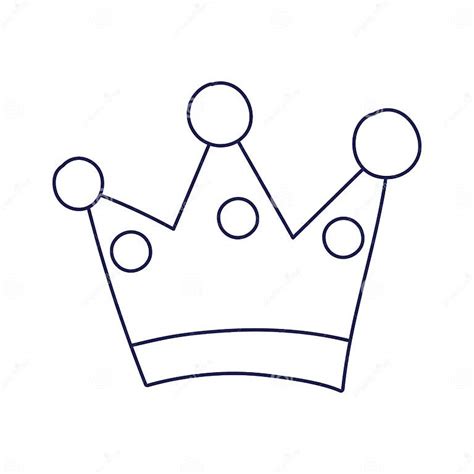 Crown Monarchy Royal Hierarchy King Queen Isolated Design Icon Stock