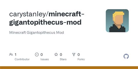 Github Carystanleyminecraft Gigantopithecus Mod Minecraft