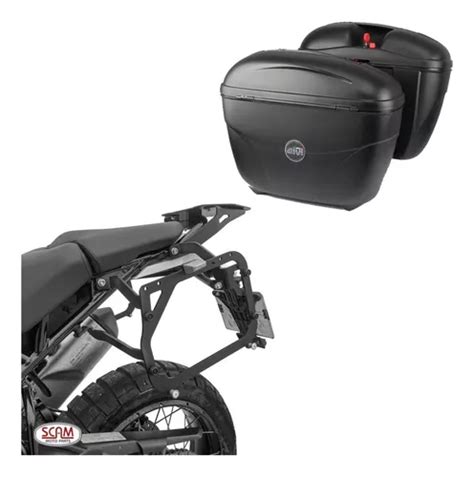 Kit Suporte Lateral Scam Par Baú Givi E21 Ducati Desert X