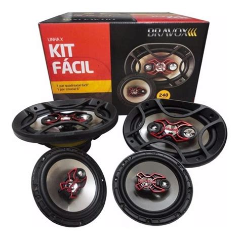 Kit Facil Bravox Kit 4 Alto Falantes 6 E 6x9 Polegadas Mercado Livre