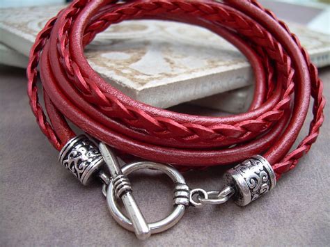 Leather Bracelets Womens Leather Bracelet Womens Etsy