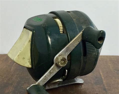 Vintage Zebco Fishing Reel Green Fishing Reel Zebco Reel Vintage