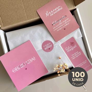 Kit Unboxing Ecommerce Empreendedor Nude 4 Itens Elo7