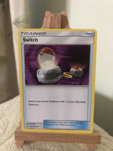 Pokémon Trading Card Game Trainer Switch Sun And Moon Base Set Card