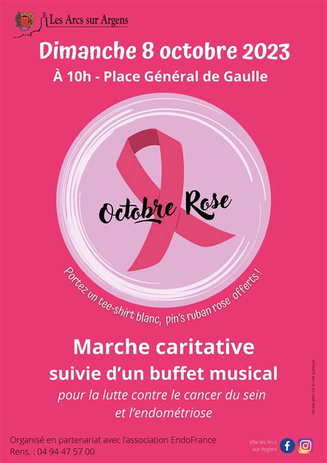 Octobre Rose Mairie Des Arcs Sur Argens