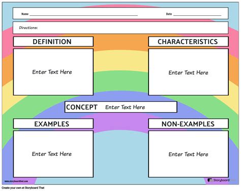 Create Free Frayer Model Templates At Storyboardthat