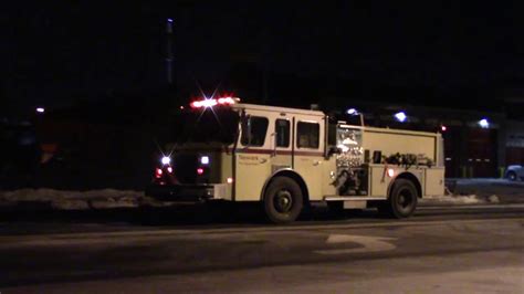 Newark Fire Department Spare Engine And Ladder Responding Youtube