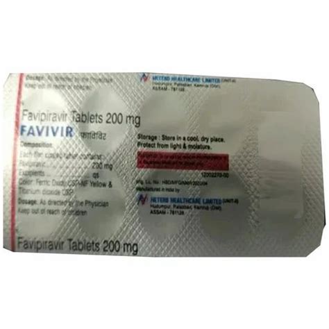 Favivir Mg Tablets Favipiravir Mg Tablets X Treatment