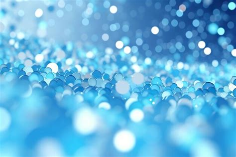 Premium Photo Blue Bokeh Background Wallpaper Generative AI