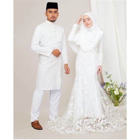 Jual Gaun Pengantin Muslimah Malaysia Melayu Gaun Walimah Gaun Akad