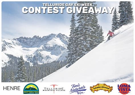 Enter To Win The Telluride Gay Ski Week Giveaway Telluride Gay Ski Week