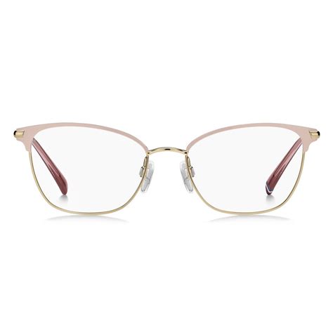Tommy Hilfiger TH PY Copper Gold Nude Eyeglasses Woman