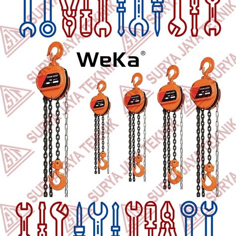 Jual WEKA Takel Katrol 1 Ton X 3 Mtr Chain Block Tackle Shopee