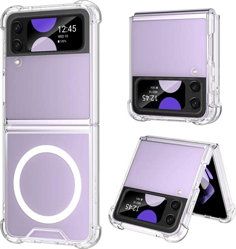 BENTOBEN Coque pour Samsung Galaxy Z Flip 4 5G Transparente Étui