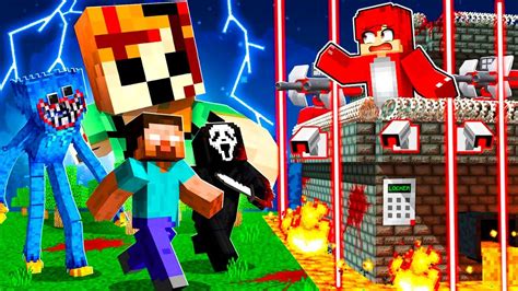 HORROR MOBS Vs SICHERSTE BASE In MINECRAFT YouTube