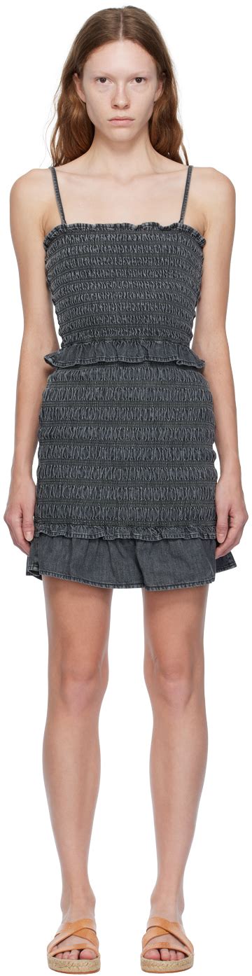 Gray Djina Minidress By Isabel Marant Etoile On Sale