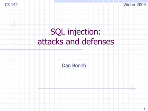 Ppt Sql Injection Attacks And Defenses Powerpoint Presentation Free