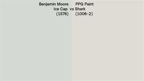 Benjamin Moore Ice Cap Vs Ppg Paint Shark Side By Side