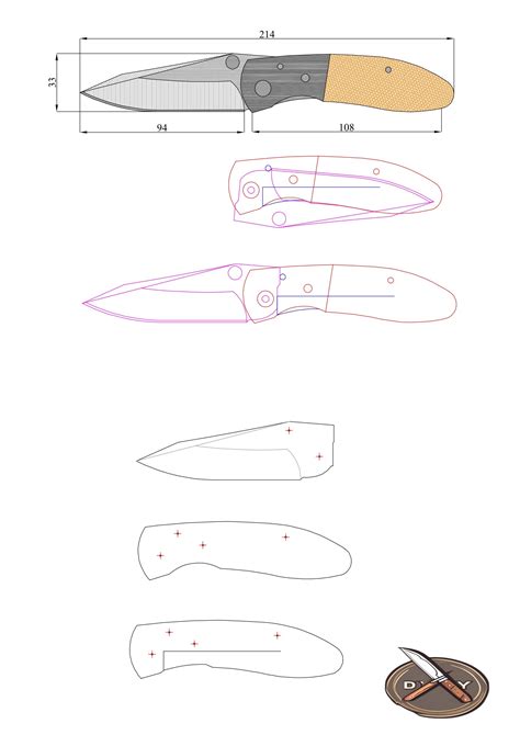 Sleek Folding Knife Design Blueprint Tactical Edc Craftsmanship Guide