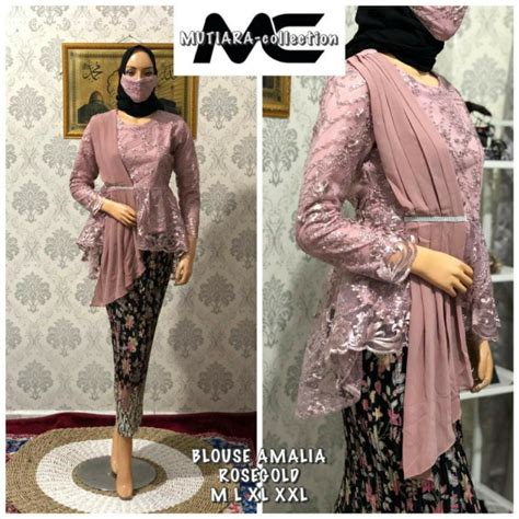 Real Pict Amalia Selendang Kebaya Set Kebaya Aurora Selendang Kebaya