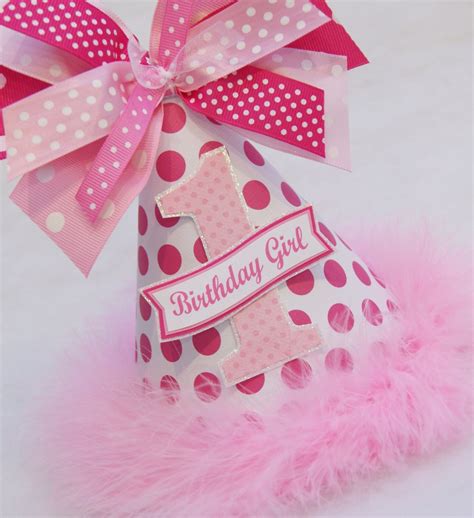 Hot Pink Polka Dot Party Hat Etsy