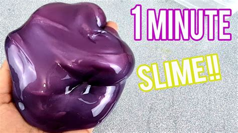 1 Minute Slime Challenge😱👅🎧 How To Make Water Glossy Slime In 1 Minute At Home Youtube