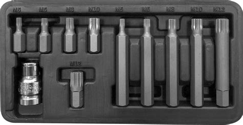 Zestaw końcówek 10 mm, XZN m5-m12, l=30/75 mm, 11 szt. PROLINE - PROFIX ...