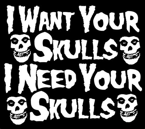 Misfits I Want Your Skulls Black Vest Tank Horror Punkcrimson Etsy