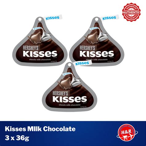 Hershey S Kisses Creamy Milk Chocolate Pack Of X G Each Shopee