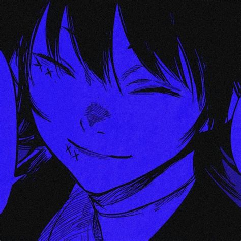 Blue pfp | Blue anime, Blue poster, Blue aesthetic