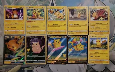 Pokemon Bundle Pikachu Raichu Evolving Go Celebrations Promo Holo V