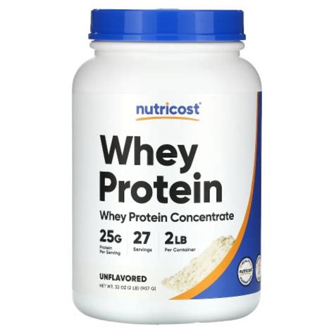 Nutricost Whey Protein Concentrate Unflavored 2 Lb 907 G 2 Lb King Soopers