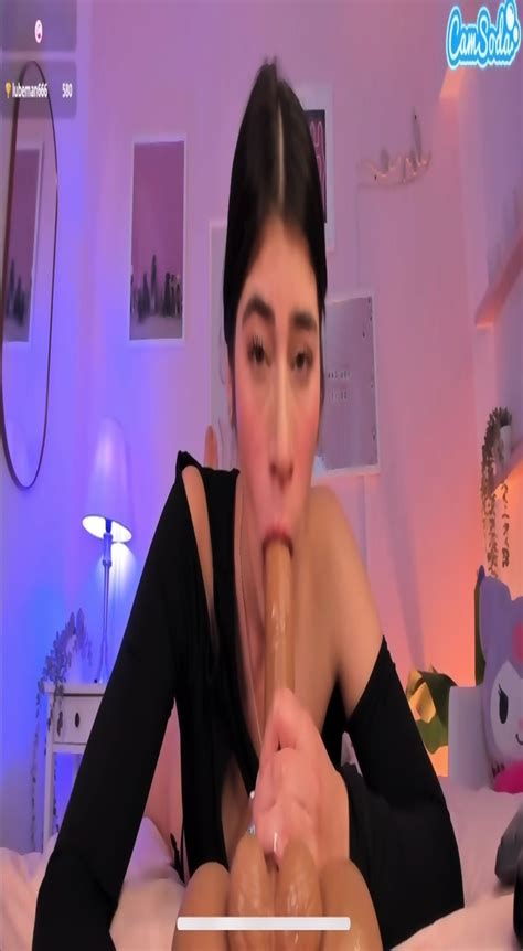 Latina Sloppy Dildo Blowjob