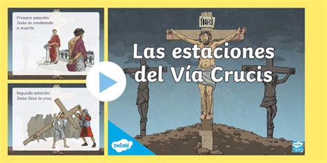 Presentación Estaciones del Vía Crucis Twinkl