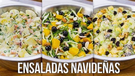 Ensaladas Navide As F Ciles De Hacer Kwa Recetas De Comida