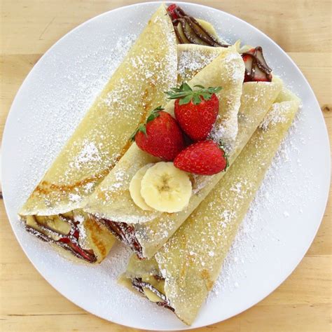 Strawberry Banana Nutella Crepes Recipe Nutella Crepes Banana