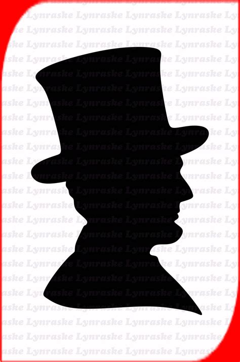 Abraham Lincoln Silhouette Svg Svg Dxf Cricut Silhouette Cut File